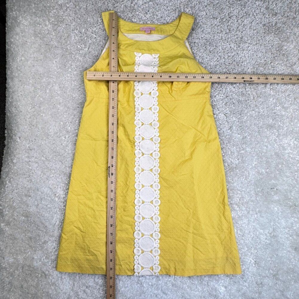 Lilly Pulitzer Jacqueline Shift Dress Sunglow Yelllow - Picture 8 of 9